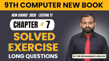 Exercise Long Questions | Chapter 7 Computational Thinking | 9th Class Computer