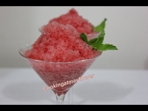 watermelon-granita-/-watermelon-ice-/-summer-dessert-recipe