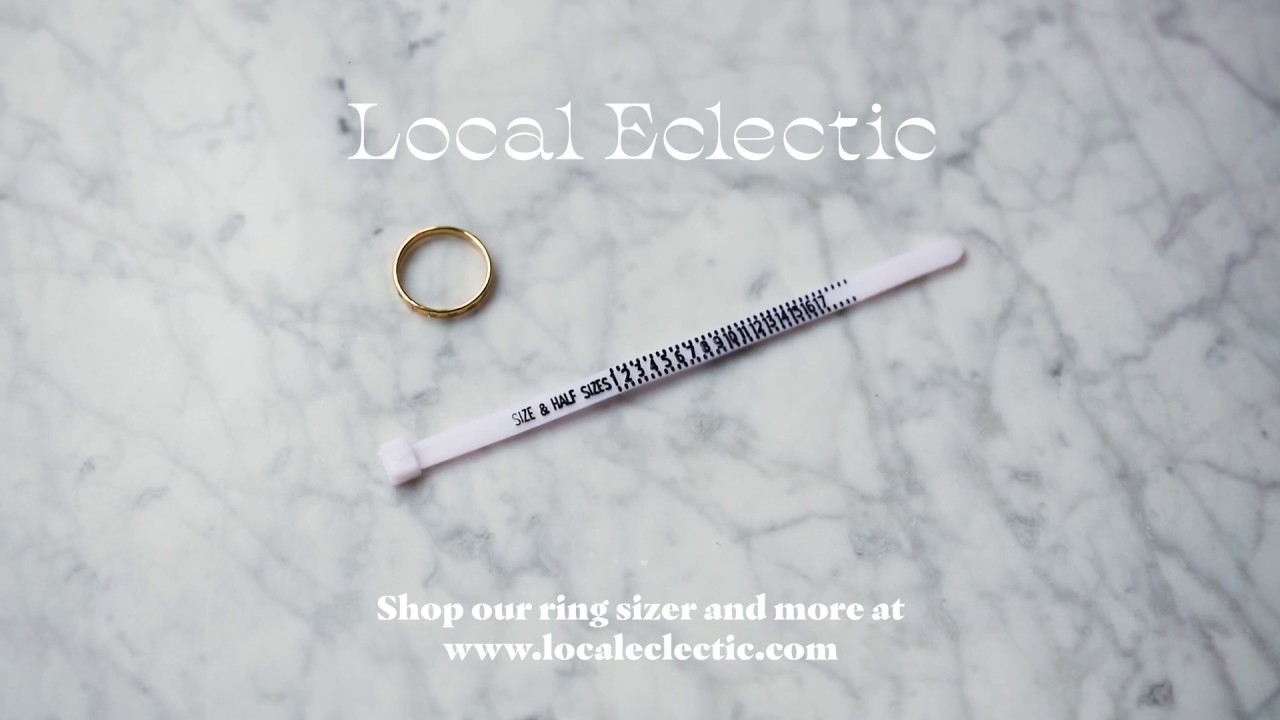 How to Find Your Ring Size Local Eclectic Ring Sizer YouTube