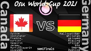 osu! World Cup 2021 Canada VS Germany (semifinals) (winner bracket)