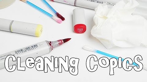 How to Clean Your Copic Markers - Copic Marker Care and Maintence for Beginners - Quick Art Tips #3