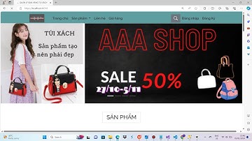 Website Asp.net MVC Core đơn giản - Quản Lý Bán Hàng Túi Xách - full báo cáo