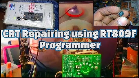 CRT TV memory  read using RT809F programmer||crt tv eeprom ic ko kese read kare||crt tv repairing