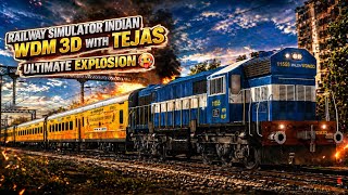RAILWAY SIMULATOR INDIA | NDLS TO PNBE TEJAS RAJDHANI 🥵| WDM 3D | ALL LHB 🔥| WAP 7 | ISHU K TECH screenshot 3