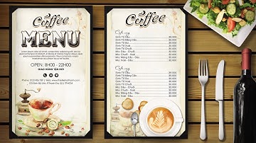 Hướng dẫn thiết kế Menu cafe bằng Photoshop | Hải Thanh Design