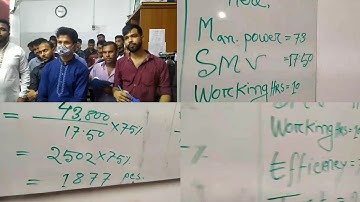 কিভাবে টার্গেট বাহির করতে হয় গার্মেন্টস এর প্রোডাকশন লাইনে