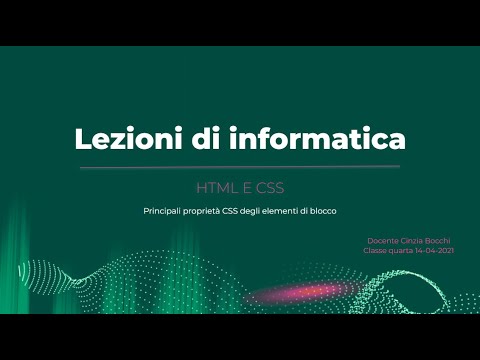 Video: Qual è l'uso del blocco di visualizzazione nei CSS?