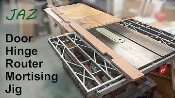Make a Door Hinge Router Mortising Jig