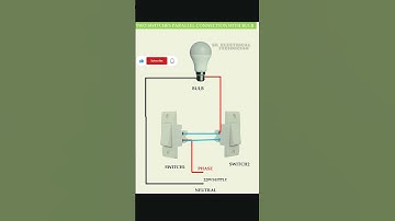 Two switches parallel connection with bulb#electricalwork #electrical #electrician