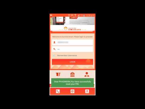 sunrise mobile banking, full tutorial, how to setup mobile banking
