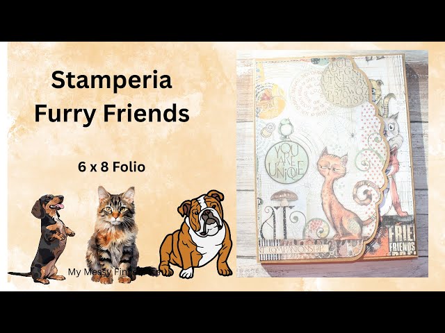 Stamperia - Furry Friends - 6 x 8 folio - no.1 - YouTube