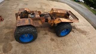 homemade articulated 4 wheel drive hydrostatic loader build part 1