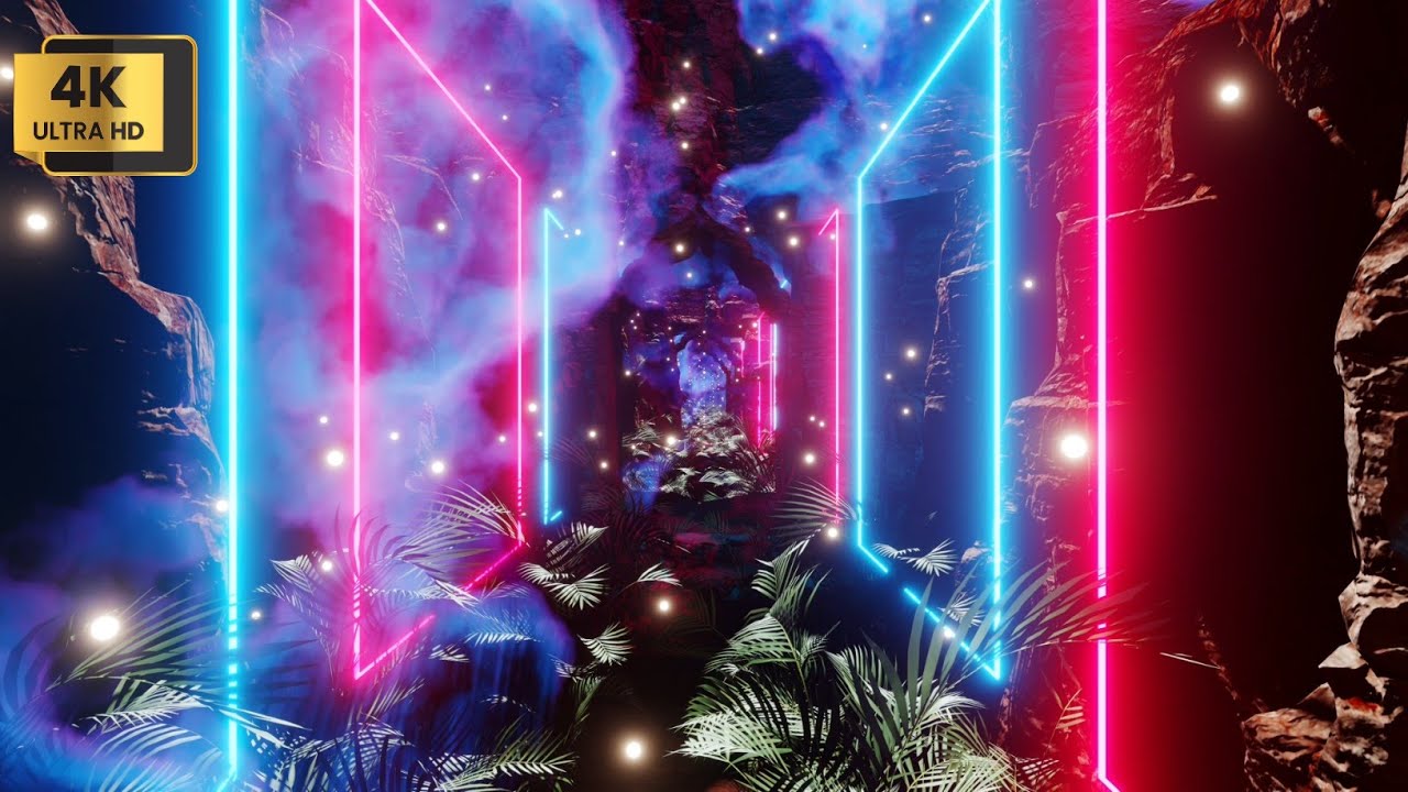Abstract Magical Room At Fantasy Land Vj Loop Screen Saver | No Copyright Motion Loop Background 