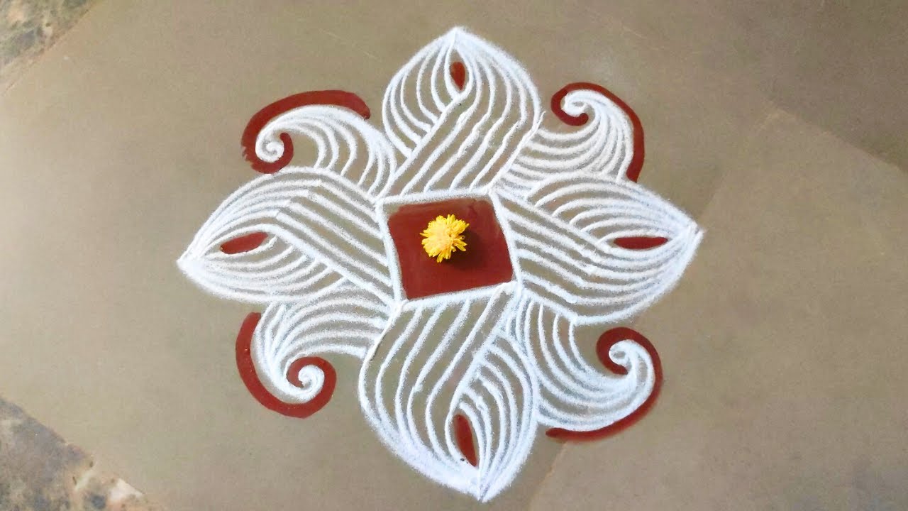 Aadi masam Swasthik Kolam | Easy Padikolam |  Traditional Rangoli muggu