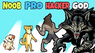 NOOB vs PRO vs HACKER vs GOD in Monster Evolution