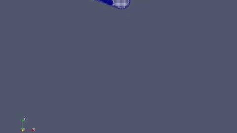 Diesel engine omega piston mesh animation