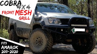 Front Mesh Grill Suitable for D-MAX DMAX late 2016 - 2019 Matte Black