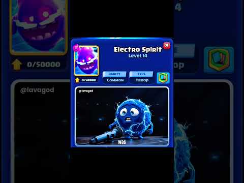Electro Spirit Shocks GOLEM Rocks Youtubeshorts Clashroyale 
