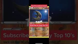 Top 10 Lunatone #Pokemon Cards #shorts