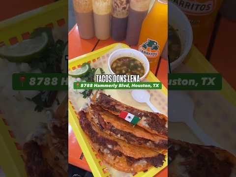 Video thumbnail: Tacos Dona Lena (Houston, Tx) Best Quesabirria Tacos in Houston!! #birriatacos #tacos #hosuton