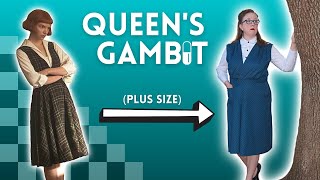 Making the Queen's Gambit's dress, using a 1940's dress pattern (BONUS: It's plus size vintage)