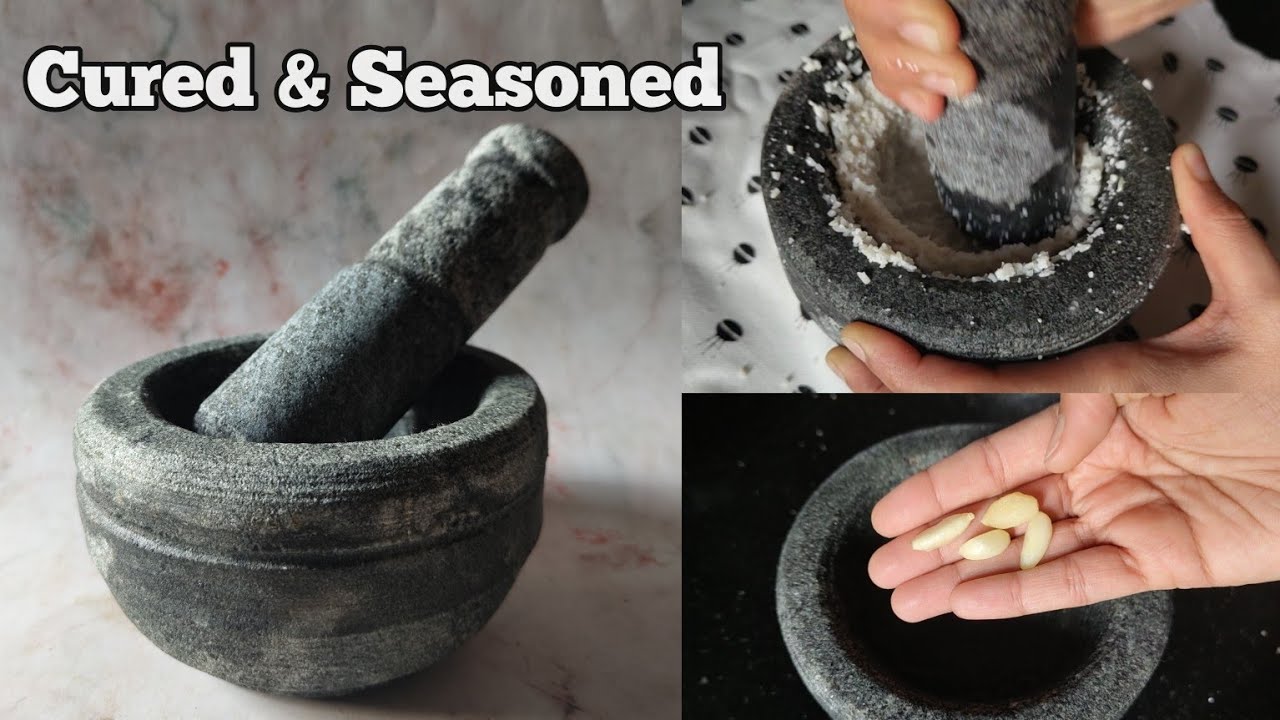 How to season a mortar and pestle the easiest way cleaningmotivation