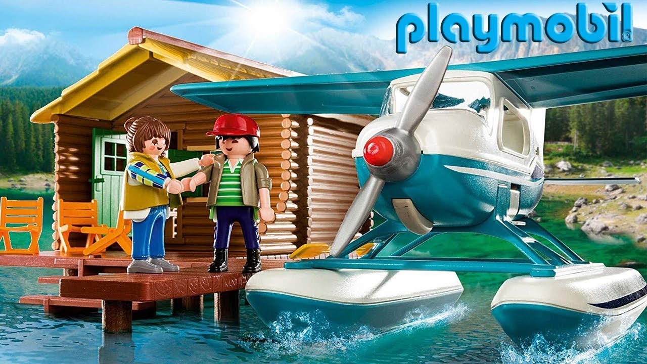 Playmobil Wild Life 5039 Cabane du pêcheur, hydravion et orque