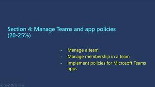 MS-700 C.E.R.T. Managing Microsoft Teams