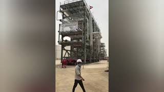 Loading of biggest skid structure for USA project
