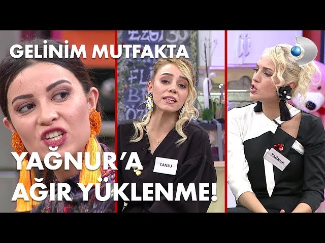 gelinim mutfakta yarismasinda yagnur a agir yuklendiler