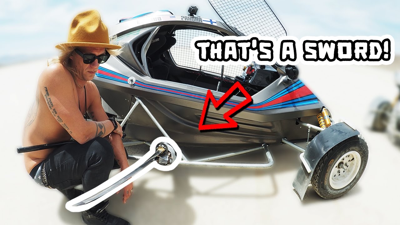 Katana Duct Taped to a Cross Kart with Rocco Piazza!!!