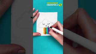 Water drawing reveal trick ✨✏️ Smart art hacks #forkids