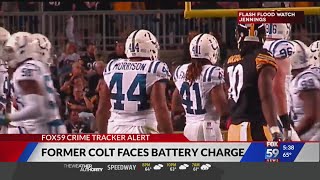 Former Colts linebacker arrested and faces charges in Marion and Hamilton county