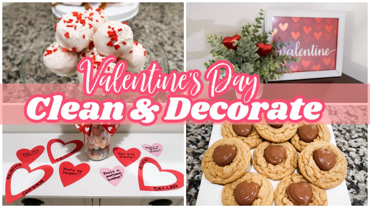 VALENTINES DAY CLEAN + DECORATE WITH ME 2021 | CLEANING MOTIVATION + VALENTINES DAY TREATS