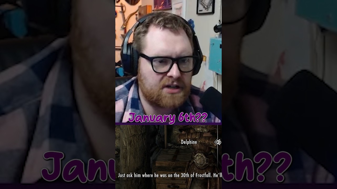 It's just a question.... #skyrim #stream #funny #fyp #glasses #beard #clip #january #lore #bethesda