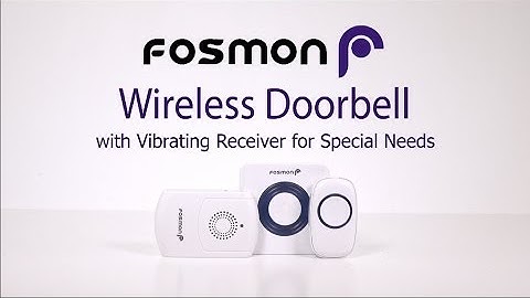 How to set up your Wireless Doorbell with Vibrating Receiver for Special Needs