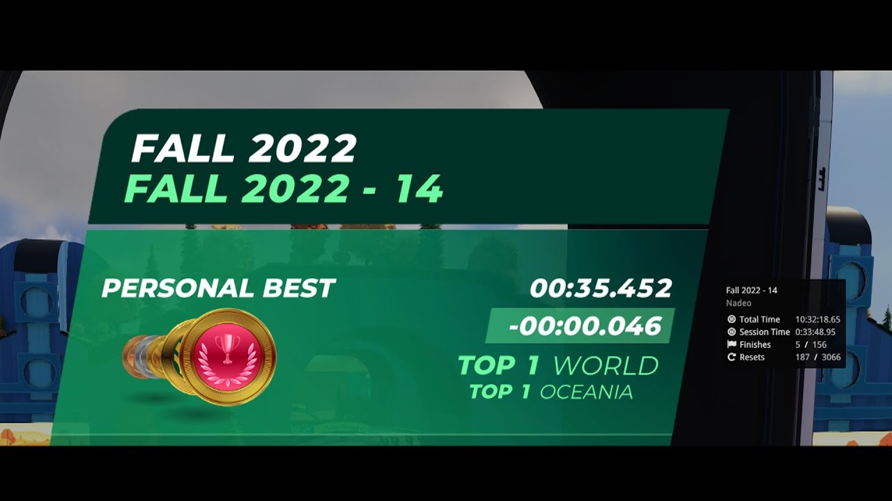 My Journey to a (Former) Trackmania World Record | Fall 2022 - 14 (35. ...