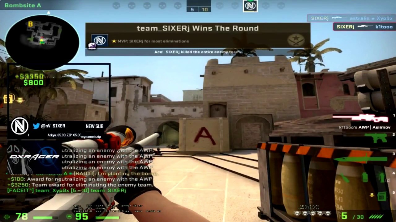 VAC MOMENTS, CLUTCHES AND FLICKS (CS:GO). - YouTube