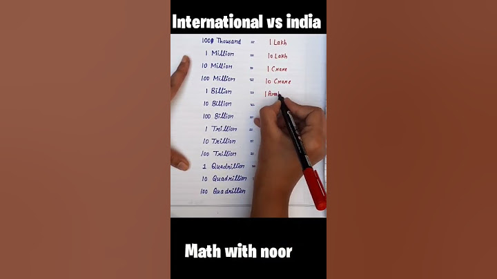 MEANING OF MILLION, BILLION, TRILLION || मिलियन, बिलियन, ट्रिलियन क्या होता है || #shorts #youtube