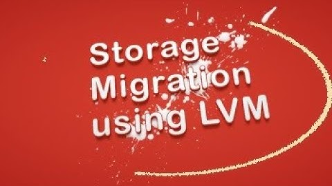 LVM Migration From One Machine to Another Machine.