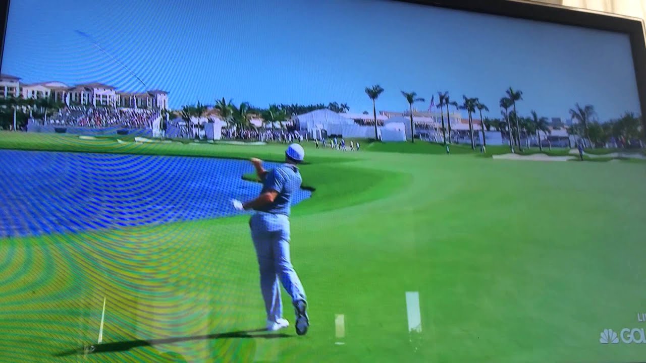 Rory Mcilroy Throws golf club in water at Doral Trump National 2015