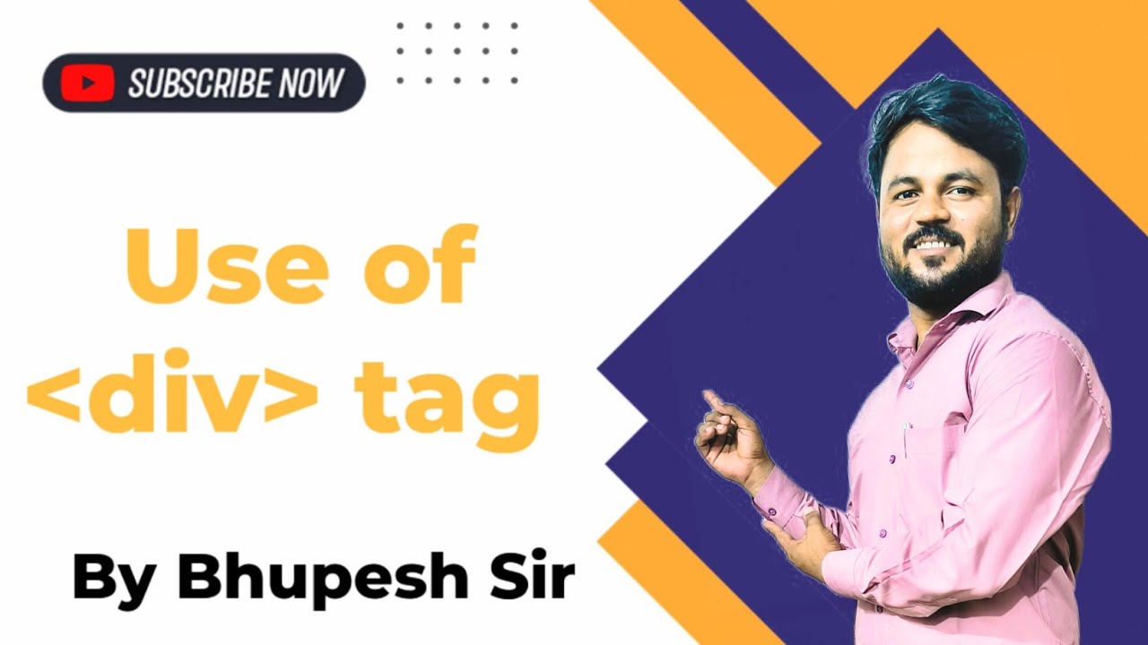 Div tag in html | Division Tag html in hindi | Use of div tag - YouTube