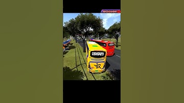 Bus simulator Indonesia With Ets2 BD traffic obb map mod gaming #bussid