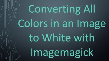 Converting All Colors in an Image to White with Imagemagick