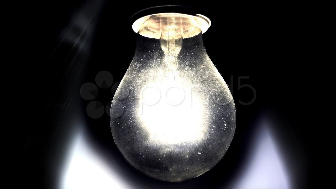 Light Bulb Smoke Spark Halloween Scary. Stock Footage YouTube