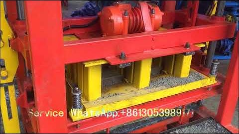 How to produce strong curbstone by using QT4-40 semi-automatic block making machine?