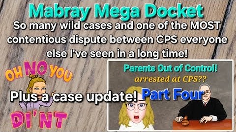 Mabray Mega Docket - Major Case Update!