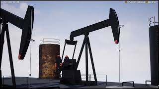 Unreal Engine 4. Pumpjack animation example.