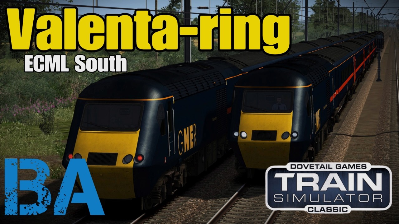 VALENTA-RING - 76 миль великолепного локомотива - Южная главная линия Восточного побережья - Trai...