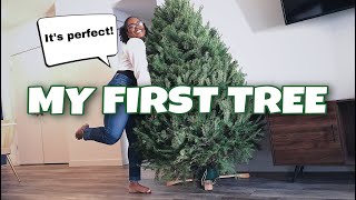 VLOGMAS| BUYING MY FIRST CHRISTMAS TREE | Mia A. Brumfield